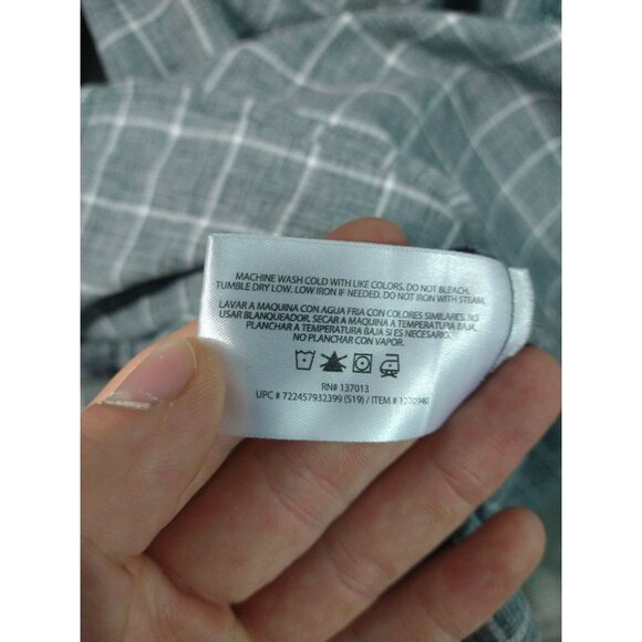 Orvis Shirt Mens XL Gray Plaid Button Up Short Sleeve Fishing Performance - Picture 7 of 8